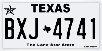 TX license plate BXJ4741