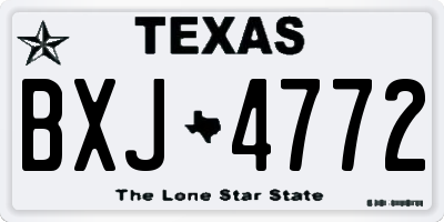 TX license plate BXJ4772