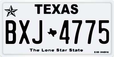 TX license plate BXJ4775