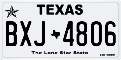 TX license plate BXJ4806