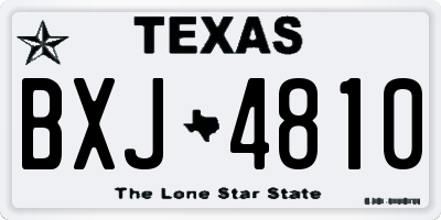 TX license plate BXJ4810