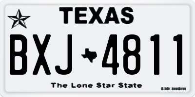 TX license plate BXJ4811