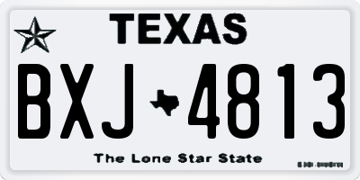 TX license plate BXJ4813