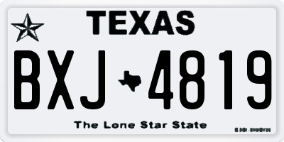 TX license plate BXJ4819