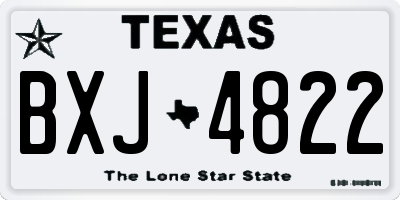 TX license plate BXJ4822