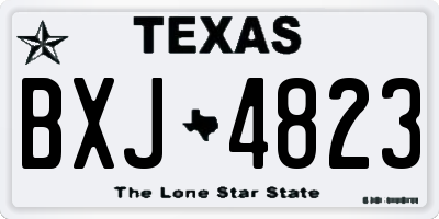 TX license plate BXJ4823