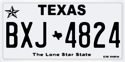 TX license plate BXJ4824