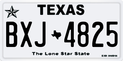 TX license plate BXJ4825