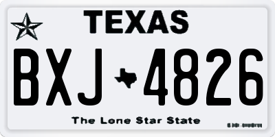 TX license plate BXJ4826