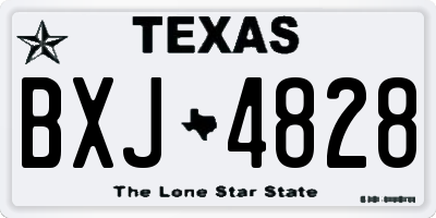 TX license plate BXJ4828
