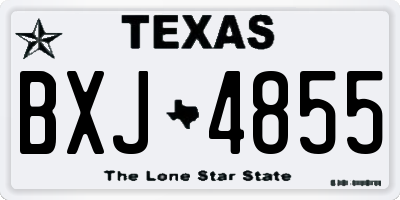 TX license plate BXJ4855