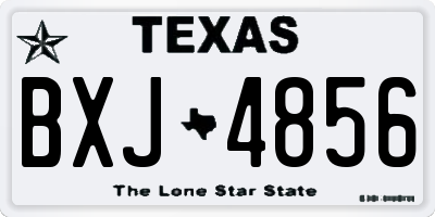 TX license plate BXJ4856