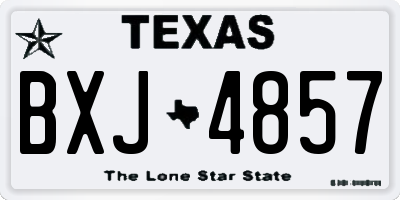 TX license plate BXJ4857