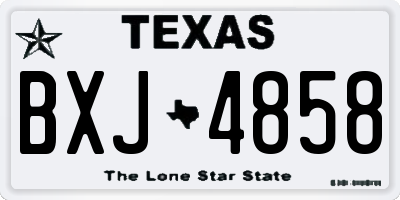 TX license plate BXJ4858