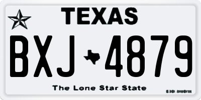 TX license plate BXJ4879