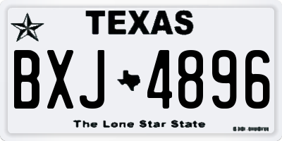 TX license plate BXJ4896