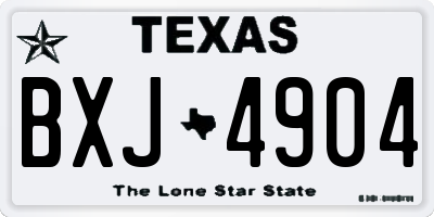 TX license plate BXJ4904