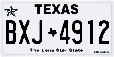 TX license plate BXJ4912