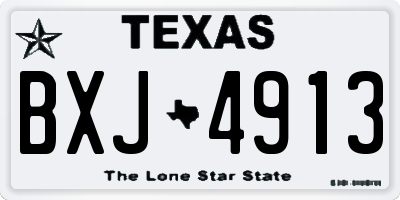 TX license plate BXJ4913