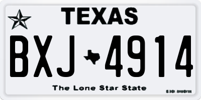TX license plate BXJ4914