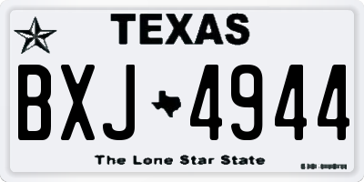 TX license plate BXJ4944