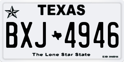 TX license plate BXJ4946