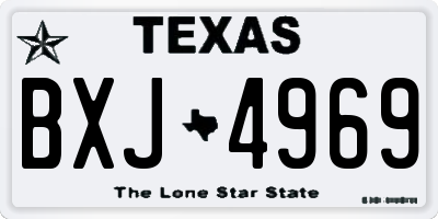 TX license plate BXJ4969