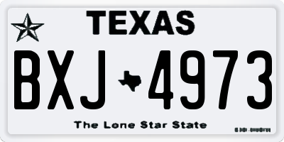 TX license plate BXJ4973