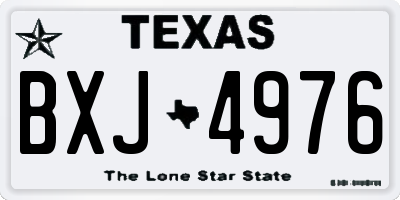 TX license plate BXJ4976