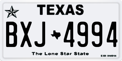 TX license plate BXJ4994