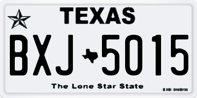 TX license plate BXJ5015