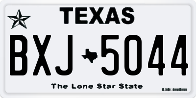 TX license plate BXJ5044
