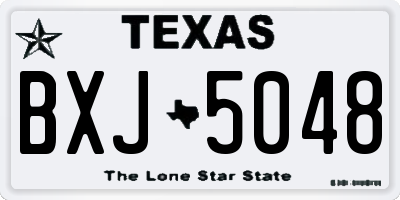 TX license plate BXJ5048