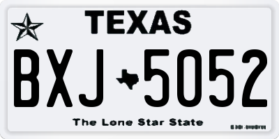 TX license plate BXJ5052