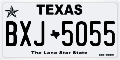 TX license plate BXJ5055