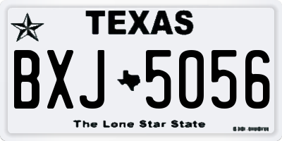 TX license plate BXJ5056