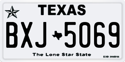 TX license plate BXJ5069