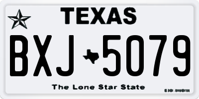 TX license plate BXJ5079