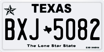 TX license plate BXJ5082