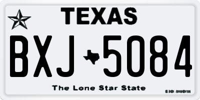 TX license plate BXJ5084