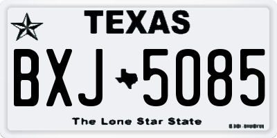 TX license plate BXJ5085