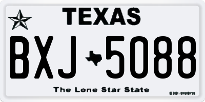 TX license plate BXJ5088