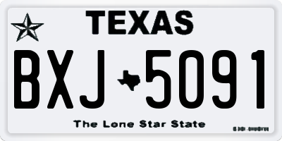 TX license plate BXJ5091