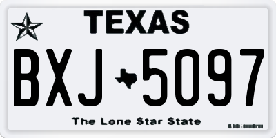 TX license plate BXJ5097