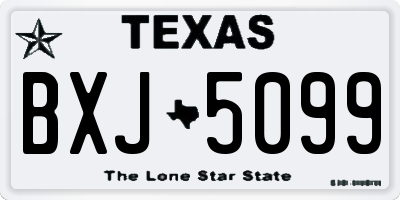 TX license plate BXJ5099