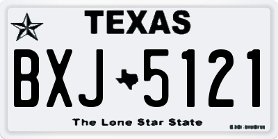 TX license plate BXJ5121