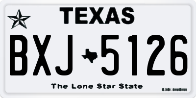 TX license plate BXJ5126