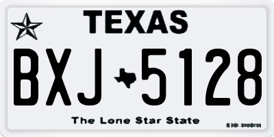 TX license plate BXJ5128