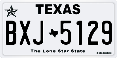 TX license plate BXJ5129