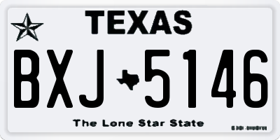TX license plate BXJ5146